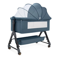 OTROŠKA POSTELJICA J.D.BOBY- na kolesih, s strešico, mrežo proti mrčesu in stranskim predalom