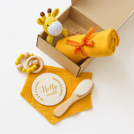 DARILNI SET ŽIRAFICA – popolno darilo za novorojenčka