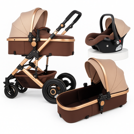 OTROŠKI VOZIČEK 3v1 J.D.BOBY-kombiniran z košaro in športnim delom