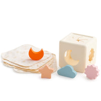 RAZVOJNA IGRAČA 2v1 – silikonska kocka in grizalo v enem