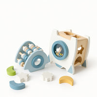 LESENA RAKETA - z liki, krogci in možnostjo razstavljanja