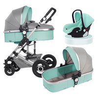 OTROŠKI VOZIČEK 3v1 J.D.BOBY-kombiniran z košaro in športnim delom