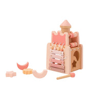 LESENI GRAD - za sestavljanje z liki in igrivo palčko